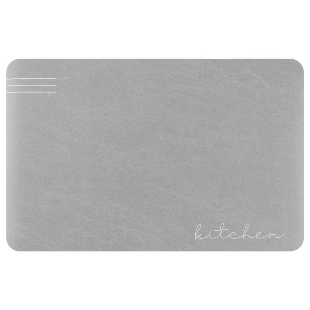 Modern Anti Slip Kitchen Mat Set of 1, 18" x 28" Kitchen Grey